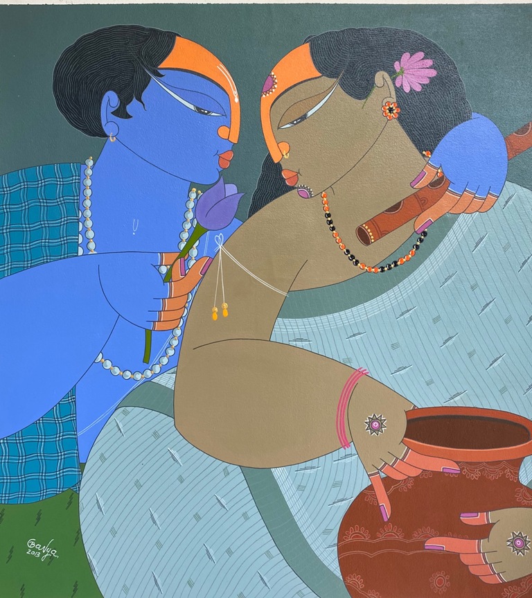 Radha and Krishna - W:57 x L:62